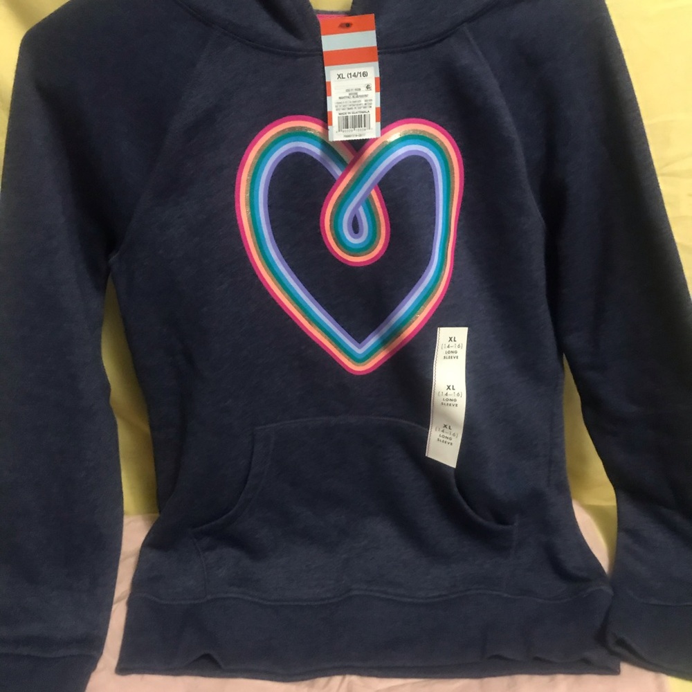 GIRLS CAT & JACK HOODIE XL-14-16
